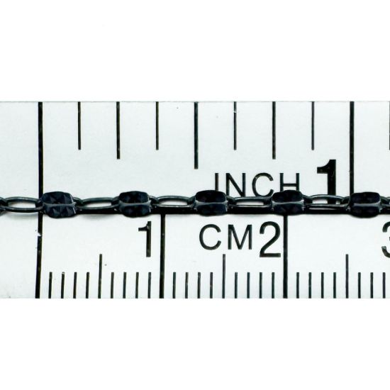 Wholesale Oxidized 925 Sterling Silver Bulk Chain - Textured Fancy Disc with Paperclip - Chain by the foot