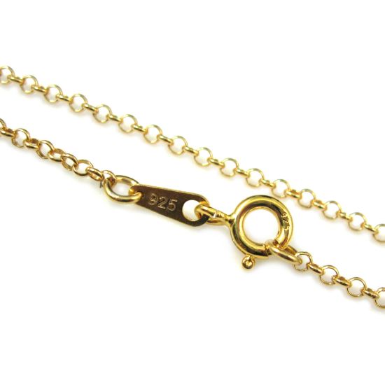 Wholesale Gold Over Sterling Silver Flat Quality Clasp End Tag - 8mm (sold per 10pcs)