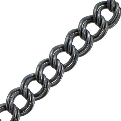 Wholesale Oxidized 925 Sterling Silver Bulk Chain - 4.5X4mm Double Twisted Oval Chain (sold per foot)