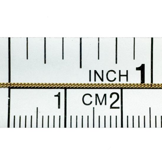 Wholesale Gold Over 925 Sterling Silver Chain - Tiny Curb Chain (sold per foot)