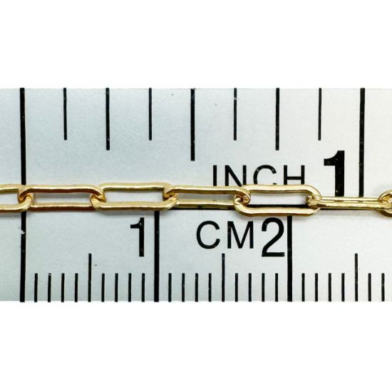 Wholesale 1/20 14K Gold Filled 2.5x6.5mm Long Box Chain - (Sold per foot)  