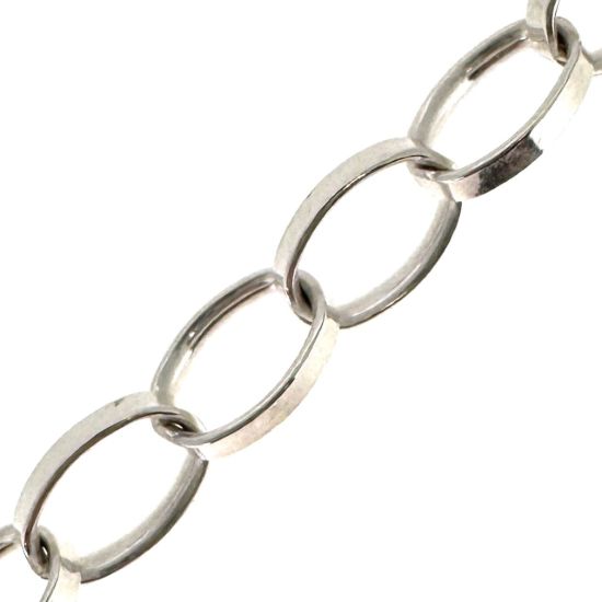 Wholesale 925 Sterling Silver 5x7mm Chunky Oval Rolo Chain; Wholesale Unfinished Chains