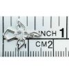 Wholesale 925 Sterling Silver Angel Charm with CZ Heart - 12mm (sold per piece)