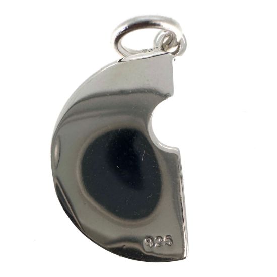 Wholesale 925 Sterling Silver Enamel Watermelon Charm - 10x16.5mm (sold per piece)