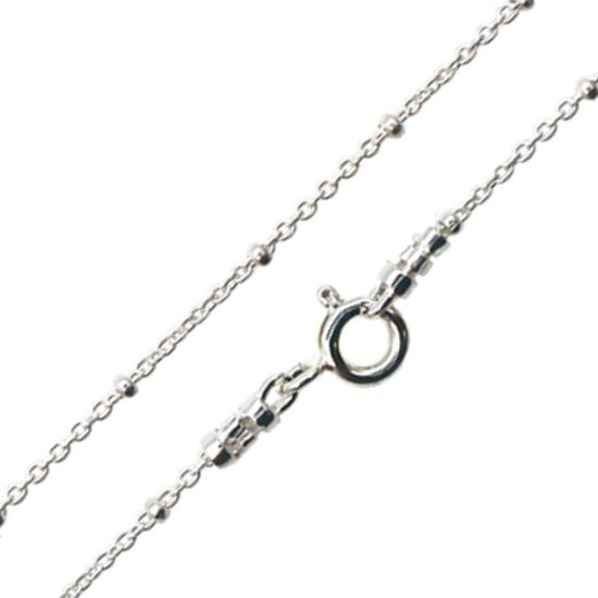 Wholesale 925 Sterling Silver Beaded Ball Satellite Chain, Wholesale Bulk Chain by the foot