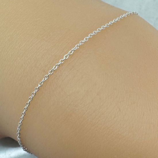 Wholesale 925 Sterling Silver 1mm Tiny Plain Cable Chain; Wolesale Unfinished Bulk Chains by the foot