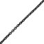 Wholesale Oxidized 925 Sterling Silver Tiny Plain Cable Chain - Unfinished Bulk Chain (sold per foot)