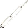 Wholesale 925 Sterling Silver 10x3mm Paperclip Chain - Unfinished Bulk Chain - (sold per foot) 