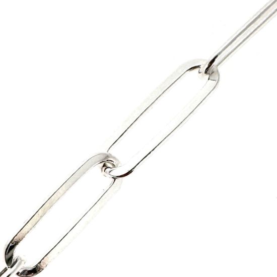Wholesale 925 Sterling Silver 10x3mm Paperclip Chain - Unfinished Bulk Chain - (sold per foot) 