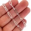 Wholesale 925 Sterling Silver 10x3mm Paperclip Chain - Unfinished Bulk Chain - (sold per foot) 