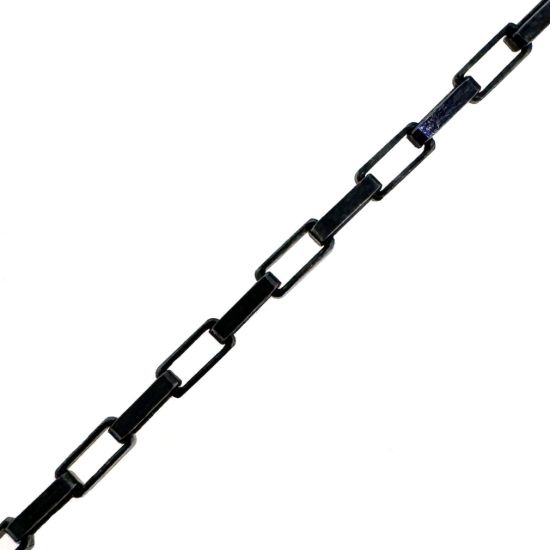 Wholesale Oxidized Sterling Silver Bulk Chain - 1.5x3mm Small Long Box Chain (sold per foot)