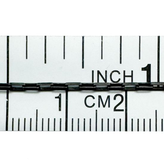 Wholesale Oxidized Sterling Silver Bulk Chain - 1.5x3mm Small Long Box Chain (sold per foot)