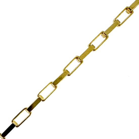 Wholesale Gold Over Sterling Silver Small Long Box Chain 1.5x3mm - Bulk Unfinished Chains - (sold per foot)