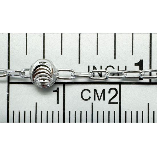 Wholesale 925 Sterling Silver 5mm Spiral Ball Satellite Bead Chain - Unfinished Bulk Chain (sold per foot) 