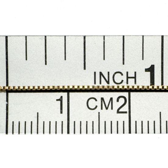 Wholesale Gold over 925 Sterling Silver 0.8mm Tiny Box Beading Chain - Unfinished Bulk Chain - (sold per foot)