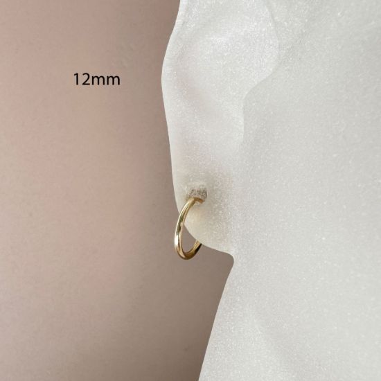 Wholesale 14K Gold Filled Endless Hoop Earrings  -1.25mm thickness (Sold per pair)