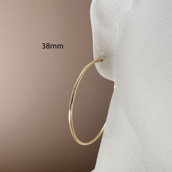 Wholesale 14K Gold Filled Endless Hoop Earrings  -1.25mm thickness (Sold per pair)