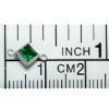 Wholesale 925 Sterling Silver Fancy Tiny Diamond Shaped Birthstone Bezel Connectors - AAA CZ Stones - 4mm (sold per piece)