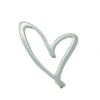 wholesale sterling silver permanent jewelry making heart charm connector
