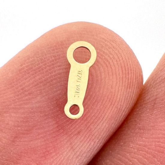 Wholesale 1/20 14K Japanese Style Quality Tag - 8mm (sold per 10 pcs)