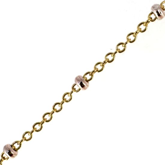 wholesale gold filled two tone permanent jewelry making chains