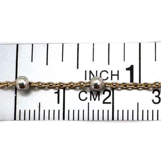 wholesale gold filled two tone permanent jewelry making chains