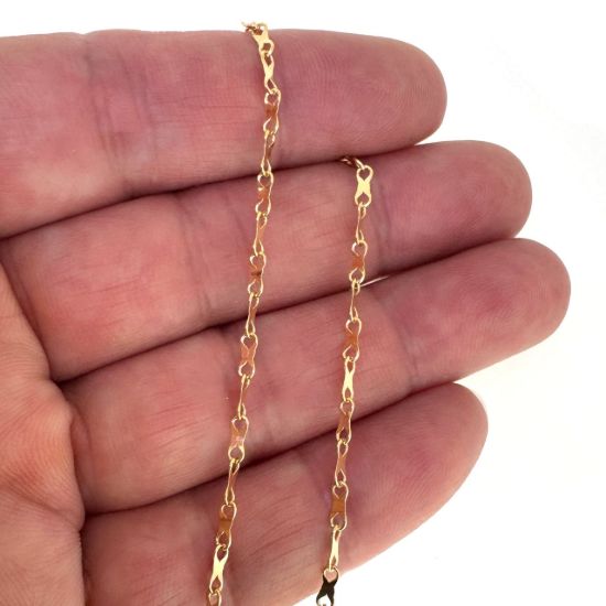 wholesale gold filled sunburst infinity permanent jewelry making chains