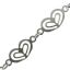 wholesale sterling silver double heart chain for jewelry making