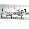 wholesale sterling silver double heart chain for jewelry making