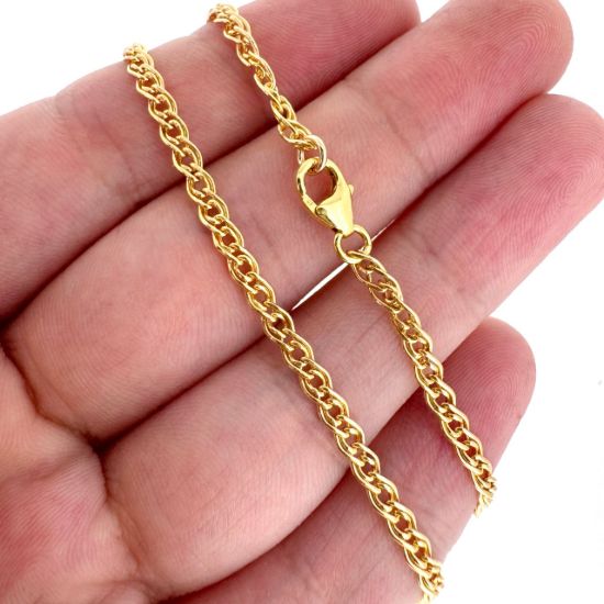 Wholesale 1/20 14K Gold Filled Finished Chain-Double Curb Chain 5.3mm x 3mm