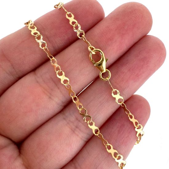 Wholesale 1/20 14K Gold Filled Finished Chain - 5.5x2.8mm Sunburst Infinity Chain