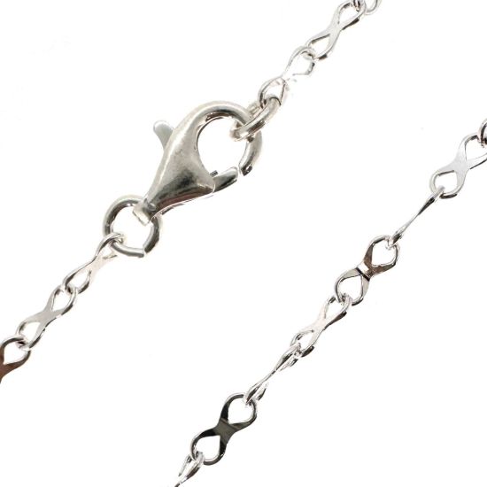 Wholesale 925 Sterling Silver Finished Chain - 4.5x2mm Plain Infinity Chain