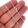 Wholesale 925 Sterling Silver Finished Chain - 4.5x2mm Plain Infinity Chain