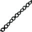 Wholesale Oxidizied 925 Sterling Silver Bulk Chain - 5.3x2.8mm Sunburst Infinity Chain (sold per foot)
