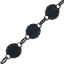 Wholesale Oxidized 925 Sterling Silver Bulk Chain - 4.5mm Sunburst Round Disc Chain (Sold per Foot) 