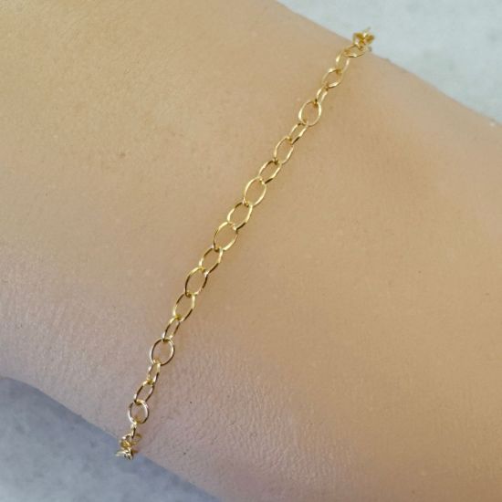 Wholesale 1/20 14K Gold Filled Bulk Chain - Round Oval Cable Chain (sold per foot)