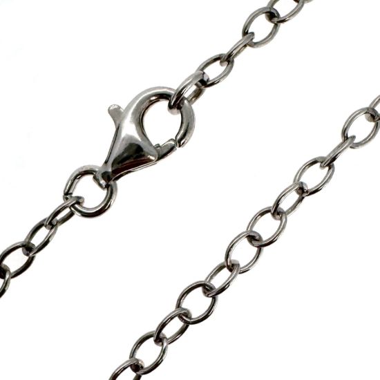 Wholesale Rhodium plated Sterling Silver Finished Chain - 4mm Strong Cable Chain