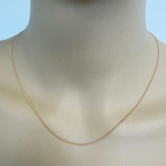 Wholesale 1/20 14K Gold Filled Finished Chain - 0.8mm Tiny Curb Chain 