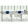 Wholesale 925 Sterling Silver Long Box -1+3 PaperClip Enamel Chain (Blue Sapphire Color)-4mm by 1.6mm (Sold per foot)