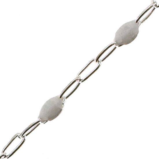 Wholesale 925 Sterling Silver Long Box -1+3 PaperClip Birthstone Enamel Chain Kits -  Set of 12 Months / Colors