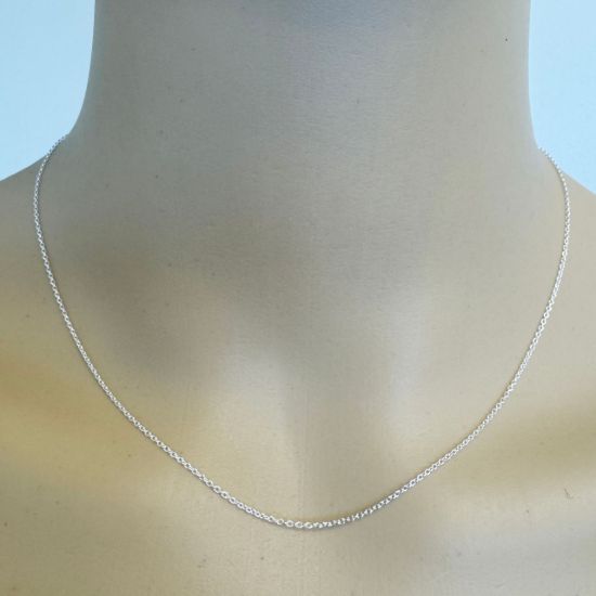 Wholesale Sterling Silver Finished Chain - Tiny Plain Cable Chain