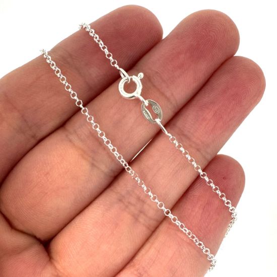 Wholesale 925 Sterling Silver Finished Chain - 1.3mm Rolo Chain 