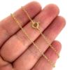Wholesale Gold Over Sterling Silver Finished Chain - 1mm Rolo Chain