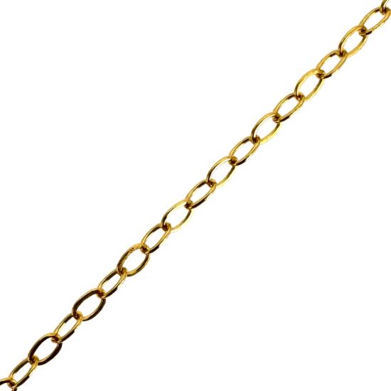 Wholesale 1/20 14K Gold Filled Bulk Chain - 1.5x 2mm Small Flat Cable Chain (sold per foot)
