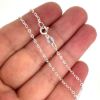 Wholesale 925 Italian Sterling Silver Finished - Light Flat Oval Cable Chain - Sold Per Piece