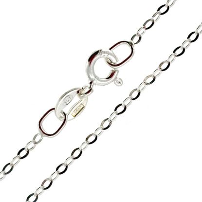 Wholesale 925 Italian Sterling Silver Finished Delicate Flat Cable Chain - Sold Per Piece