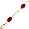 Wholesale 1/20 14K Gold Filled Long Box - 1+3 PaperClip Birthstone Enamel Chain Kits - Set of 12 Months