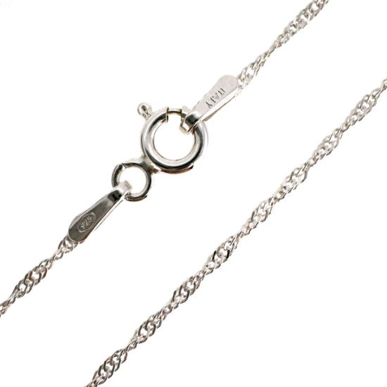 Wholesale 925 Sterling Silver Finished Chain - 1mm Singapore chain