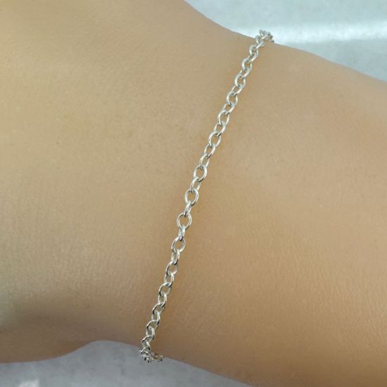 Wholesale 925 Sterling Silver 2mm Strong Cable Chain; Wholesale Unfinished Chains