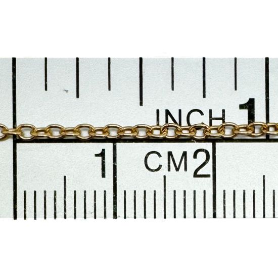 Wholesale Gold Over 925 Sterling Silver Bulk 2.2mm Strong Round Cable Chain (sold per foot)